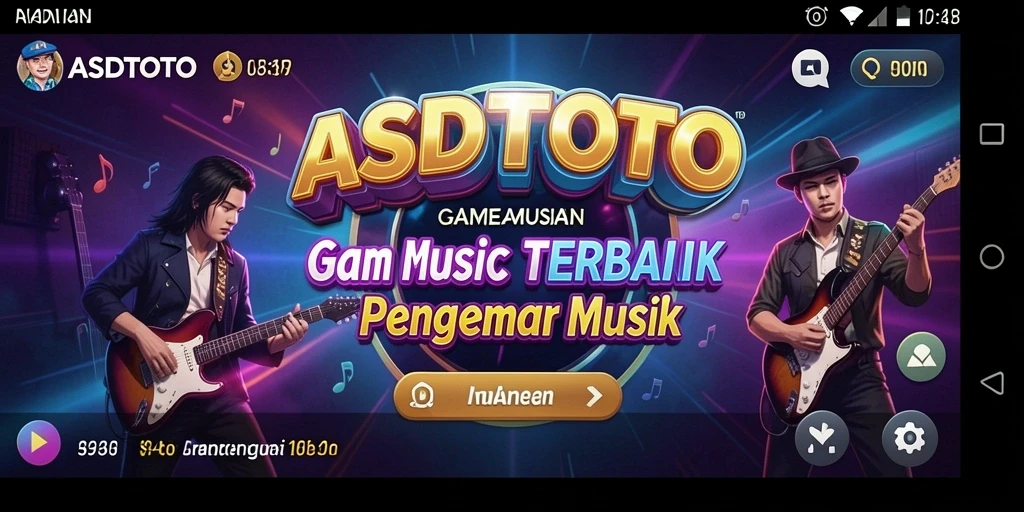 Screenshot gameplay ASDTOTO menampilkan pengalaman bermain musik yang seru.