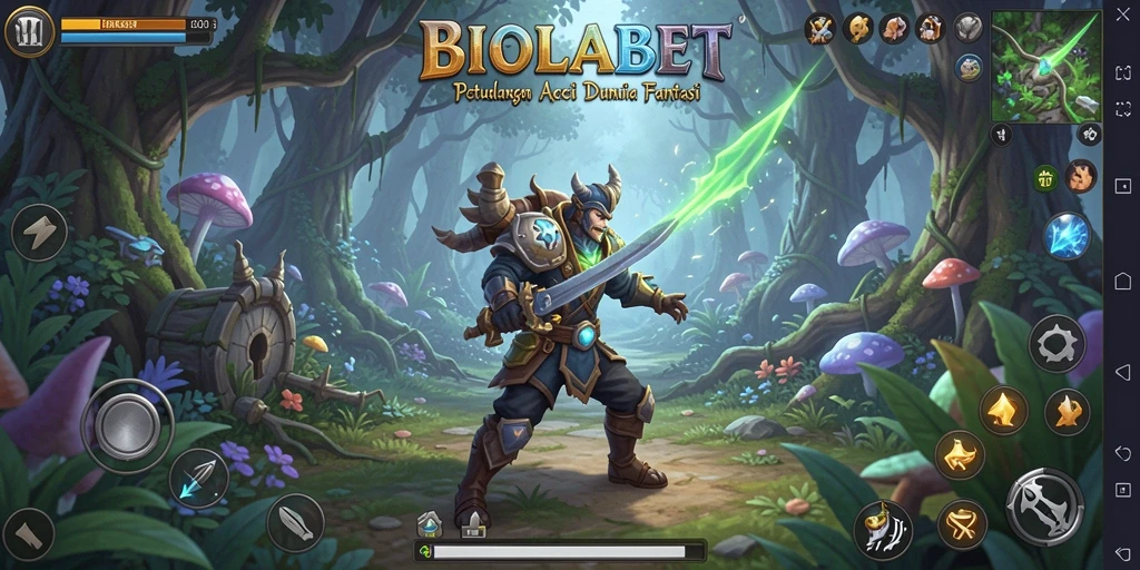 Tampilan menakjubkan dari gameplay ARPG di BIOLABET.