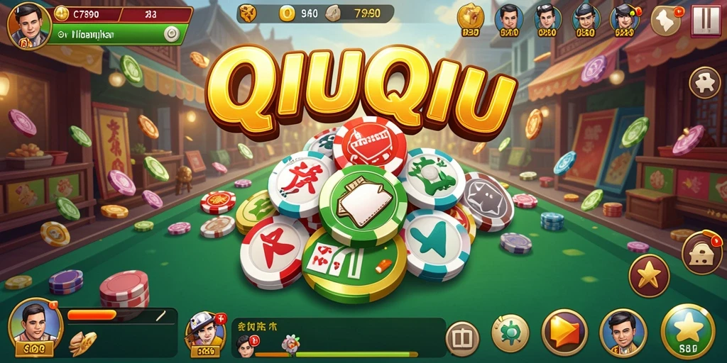 Gameplay seru QiuQiu dalam C7890 dengan interaksi antar pemain.