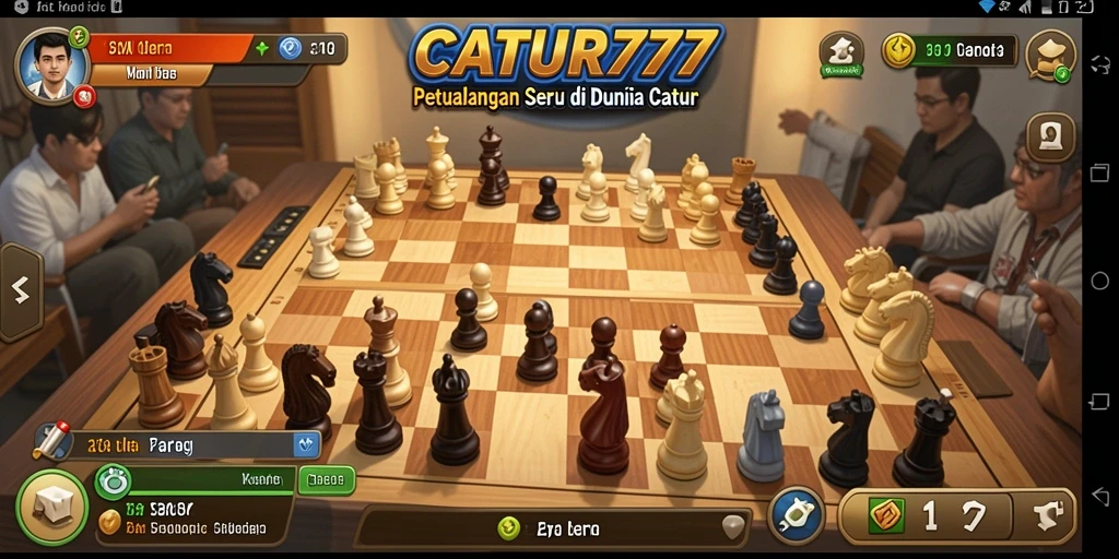 Tangkapan layar utama menampilkan gameplay seru di CATUR777.