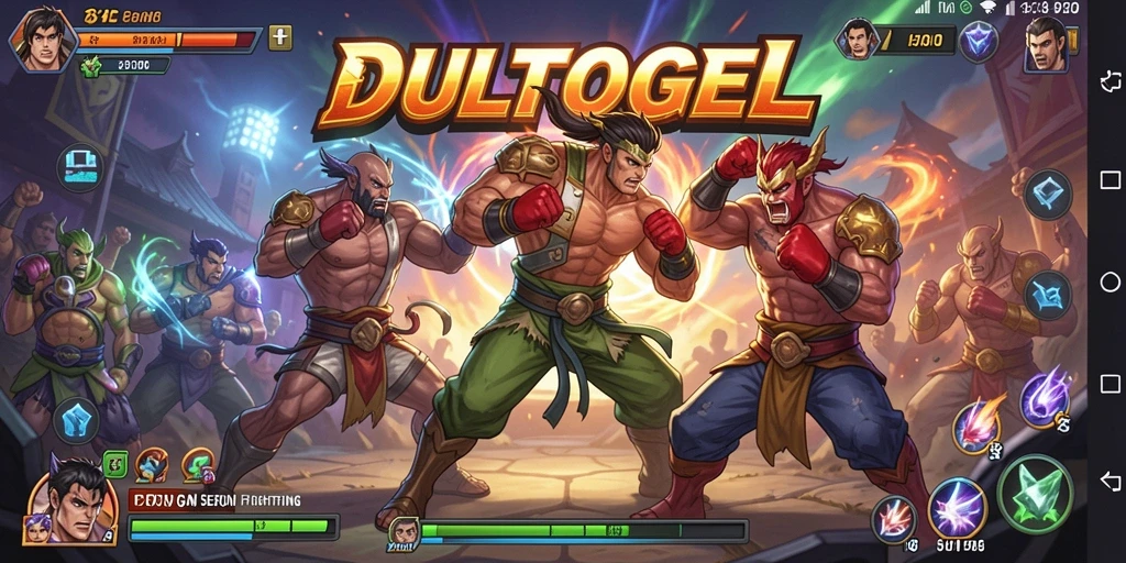 Tangkapan layar DULTOGEL menampilkan aksi pertarungan yang mendebarkan.