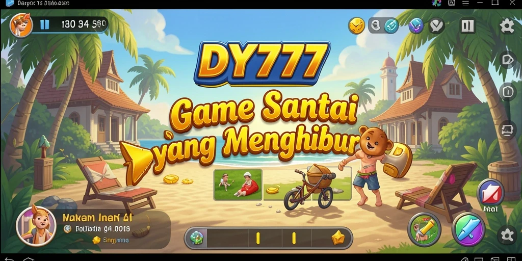 Tampilan gameplay menarik dari DY777 yang penuh warna.
