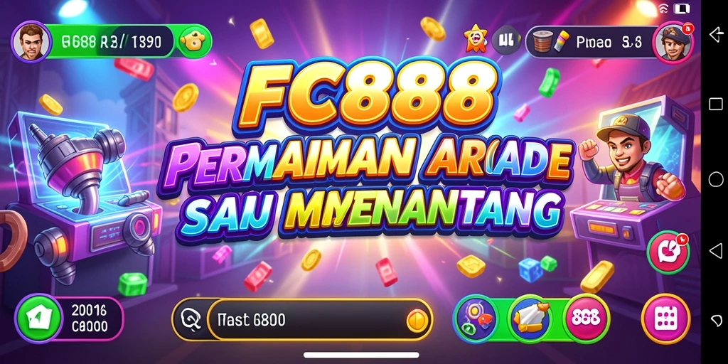 Screenshot menunjukkan gameplay seru dalam FC888 dengan banyak tantangan.