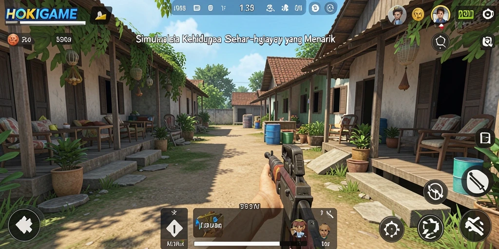 Screenshot HOKIGAME menampilkan gameplay simulasi yang menarik.