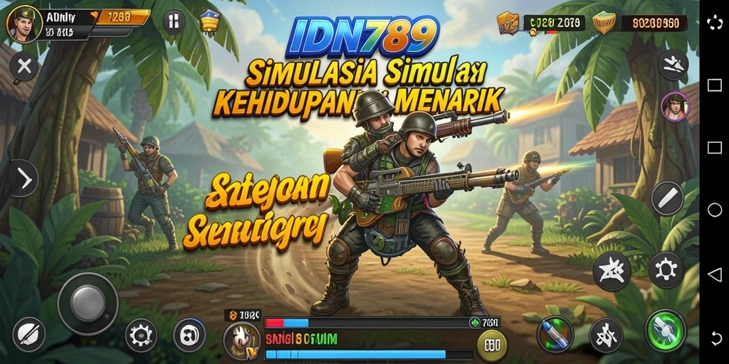 Tampilan gameplay mendalam dari IDN789 yang menunjukkan interaksi sosial.