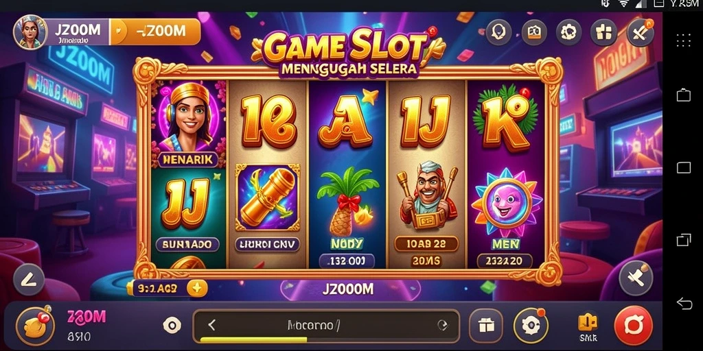 Tampilan gameplay Slot yang menarik di J200M.