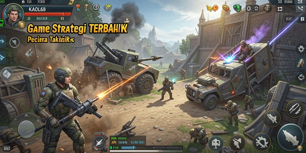 Tampilan gameplay KAOL68 yang menegangkan dalam aksi strategi.