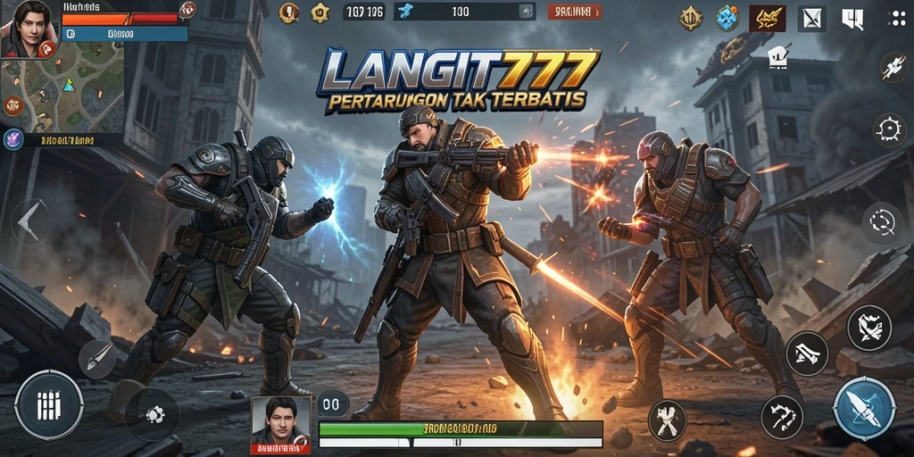 Gameplay seru LANGIT777 dengan aksi pertarungan yang mendebarkan.