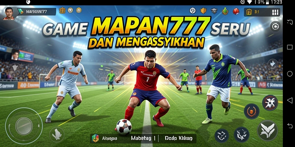 Screenshot permainan MAPAN777 menampilkan aksi olahraga yang seru.