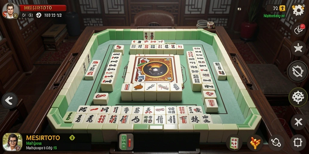 Tampilan gameplay MESIRTOTO dengan ubin Mahjong yang menakjubkan.