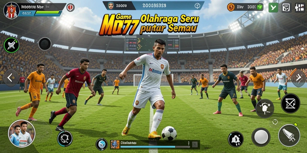 Tampilan gameplay seru di MONTE77 dengan aksi olahraga yang mendebarkan.