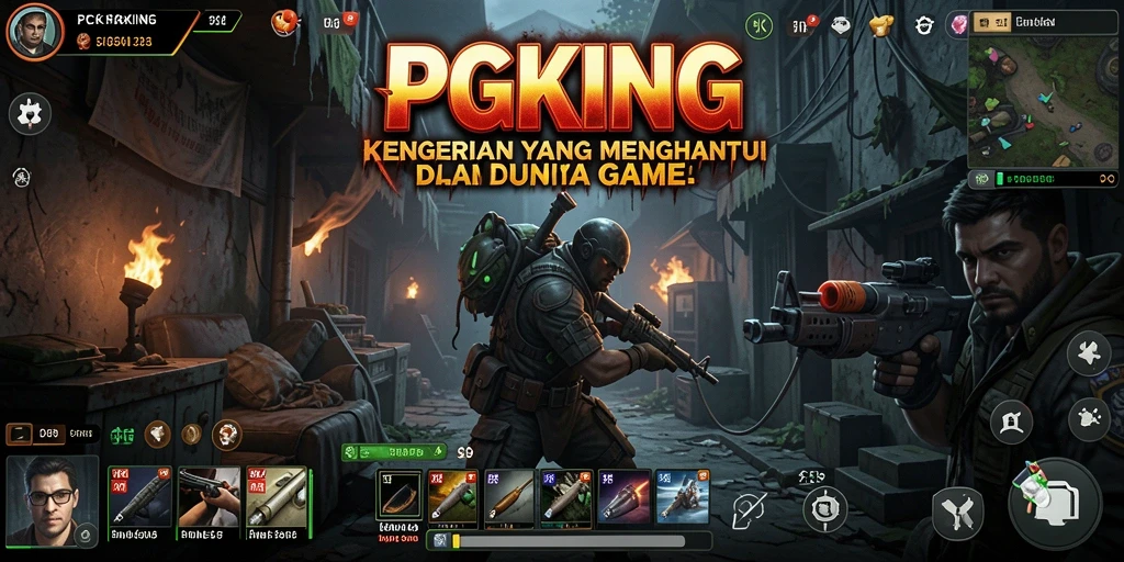 Gameplay menegangkan PGKING dengan suasana mencekam.