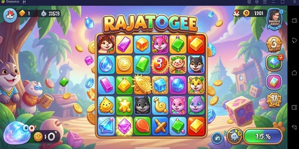 Tampilan gameplay seru dari RAJATOGEL yang penuh warna.