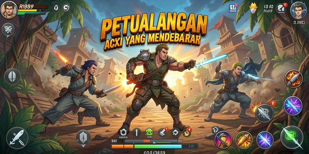 Tampilan seru dan mendebarkan dari gameplay RI889 dalam aksi.