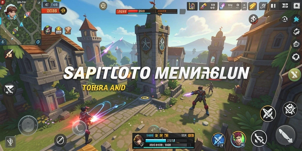 Tampilan gameplay SAPITOTO yang menarik dan intens dalam Tower Defense.