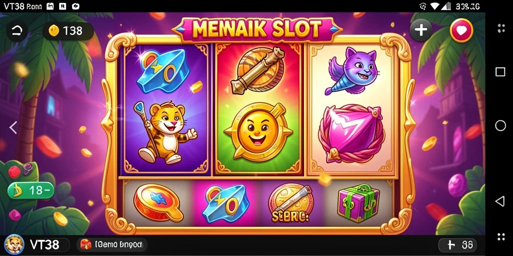 Tampilan gameplay slot VT38 yang menarik dan seru.