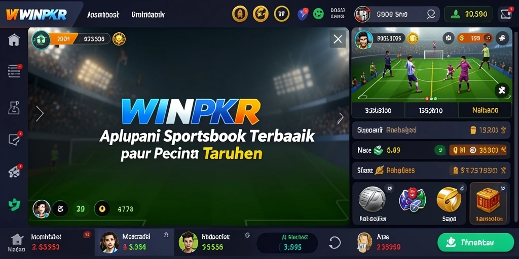 Tampilan gameplay taruhan olahraga di WINPKR.