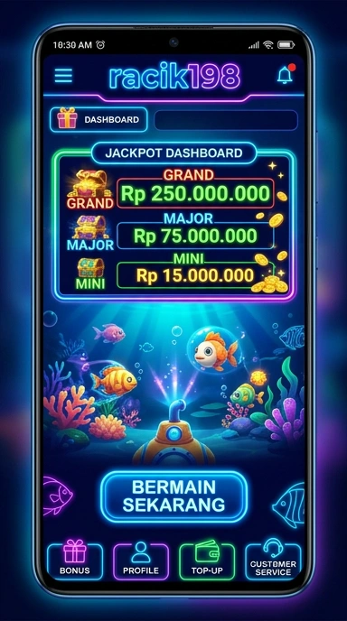 Tampilan antarmuka racik198 yang user-friendly.